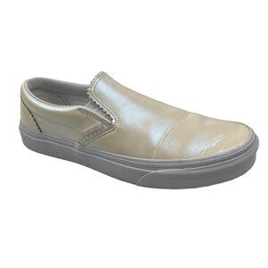 Vans Women's Iridescent Pearl Color Classic Slip On Sneaker Size 9